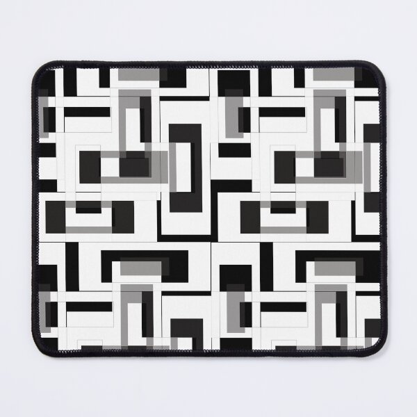 Item preview, White Geometric Labyrinth Pattern Design Art designed and sold by PatternTitan.