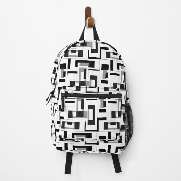 Item preview, White Geometric Labyrinth Pattern Design Art designed and sold by PatternTitan.