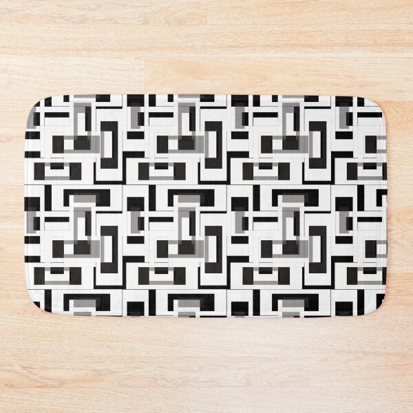 Item preview, White Geometric Labyrinth Pattern Design Art designed and sold by PatternTitan.