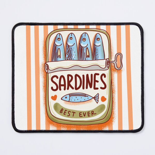 Item preview, Sardines best ever, cute, positive print, circuit, summer mood decoration designed and sold by NatalkaP.