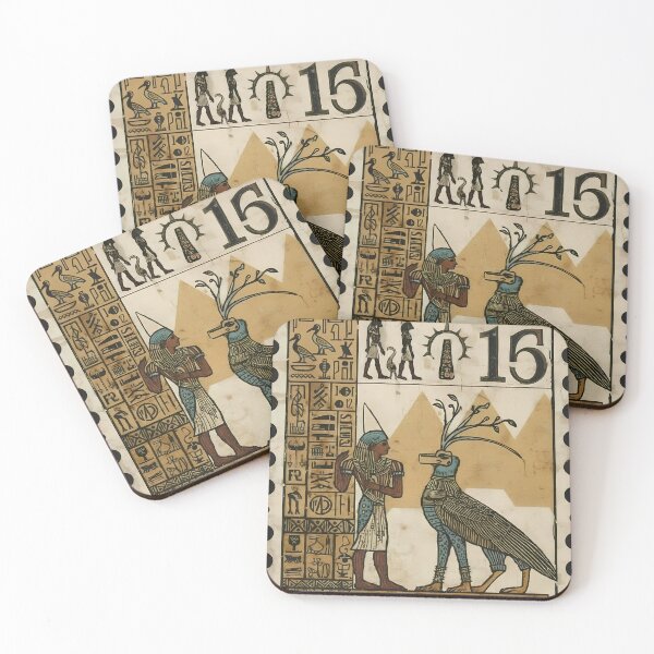 Item preview, KEMET — Ancient Egyptian Stamp Art designed and sold by TheInkArchive.