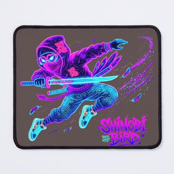 Item preview, Neon Ninja Stickers – Glow Art Designs designed and sold by Cyber-ART-Studio.
