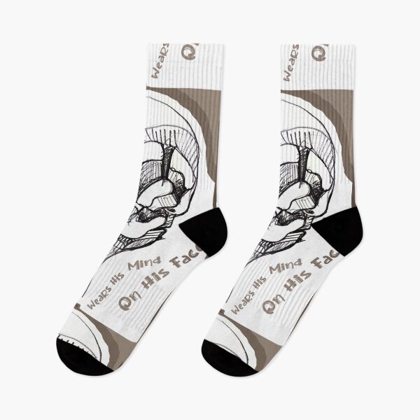 Item preview, He Wears His Mind On His Face (Drawing by ACCI)   designed and sold by VanyssaGraphics.