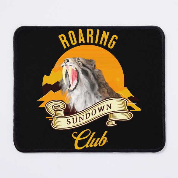 Item preview, Sabertooth Tiger Retro Sunset Adventure Club designed and sold by Vac1.
