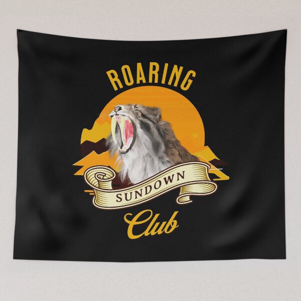 Item preview, Sabertooth Tiger Retro Sunset Adventure Club designed and sold by Vac1.