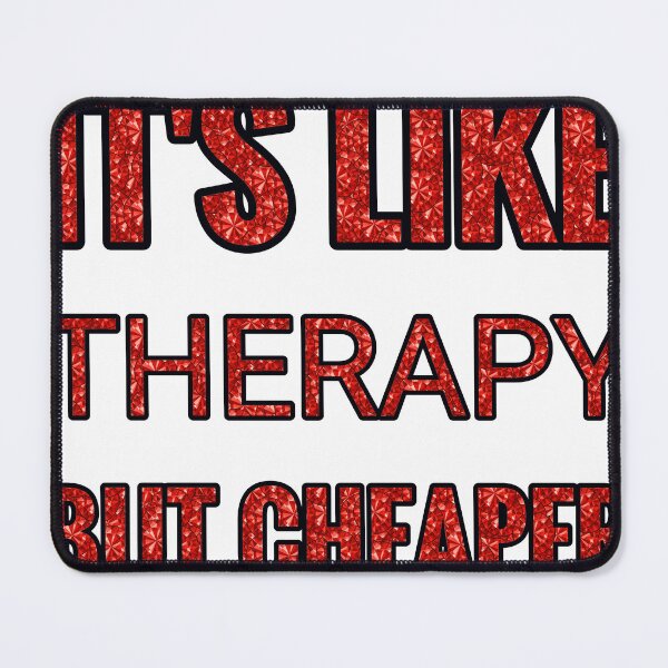 Item preview, Watching Documentaries It'S Like Therapy But Cheaper And Better Red Rhinestone designed and sold by TheIconSmith.