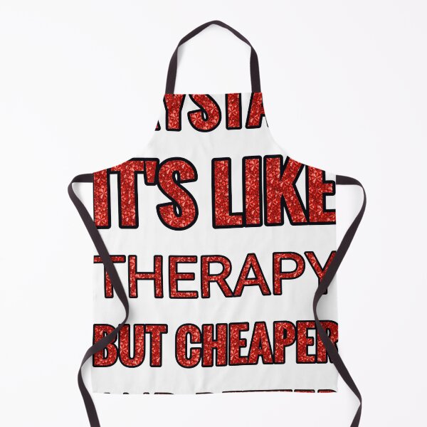Item preview, Crystals It'S Like Therapy But Cheaper And Better Red Rhinestone designed and sold by TheIconSmith.