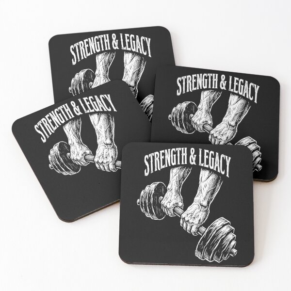 Item preview, Strength and Legacy Gym Fitness Father's Day designed and sold by TeNovaStudio ⭐⭐⭐⭐⭐.