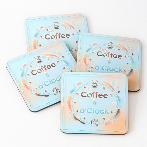 Item preview, Modern Minimalist It's Coffee o'Clock Design designed and sold by Sybille-Yates.