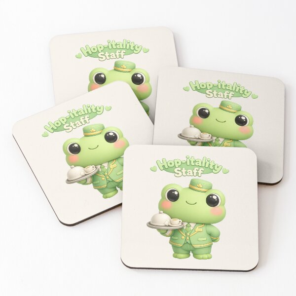 Item preview, Hop-itality (Hospitality) Staff Cute Frog Bellhop | Kawaii 3D Pastel Frog designed and sold by Moons Studio.