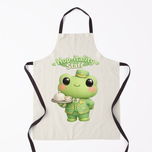 Item preview, Hop-itality (Hospitality) Staff Cute Frog Bellhop | Kawaii 3D Pastel Frog designed and sold by Moons Studio.