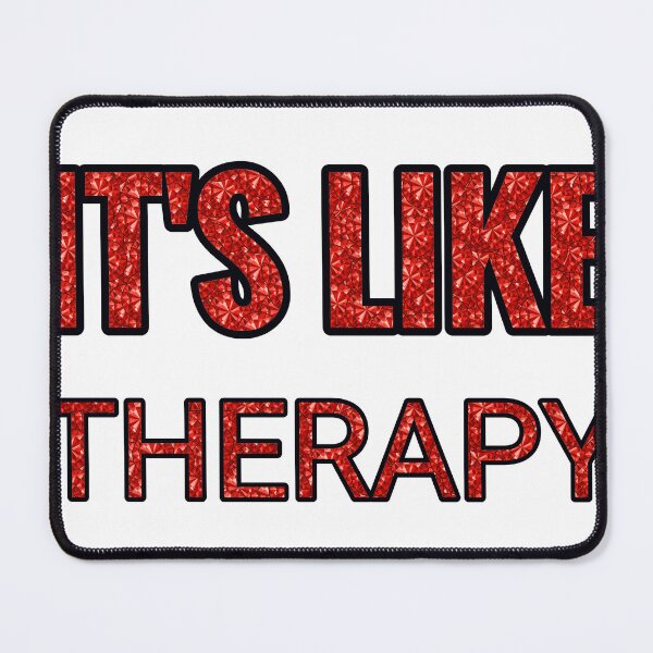 Item preview, Coins It'S Like Therapy But Cheaper And Better Red Rhinestone designed and sold by TheIconSmith.