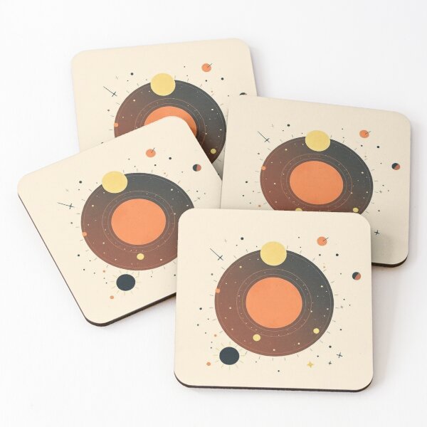 Item preview, Abstract Artwork of Circles in Autumnal Tones designed and sold by RAISC.