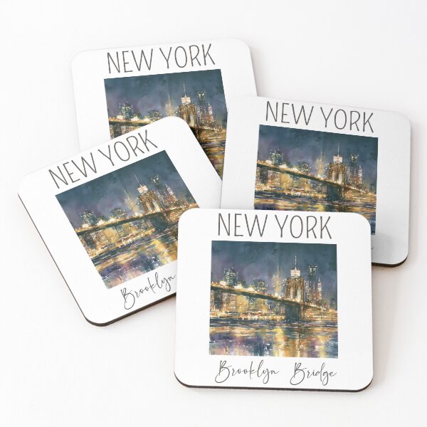 Item preview, A Watercolor Design of the Brooklyn Bridge - New York - US designed and sold by Sketch-Shack.