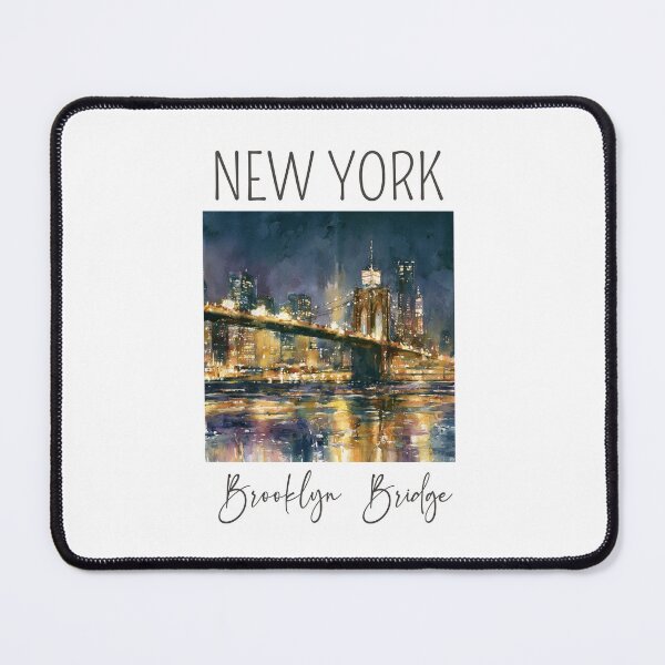 Item preview, A Watercolor Design of the Brooklyn Bridge - New York - US designed and sold by Sketch-Shack.