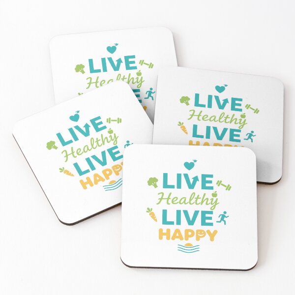 Item preview, Live Healthy. Live Happy. designed and sold by MaciejErdon.