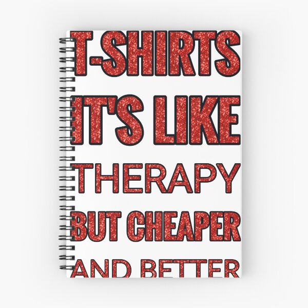 Item preview, T Shirts It'S Like Therapy But Cheaper And Better Red Rhinestone designed and sold by TheIconSmith.