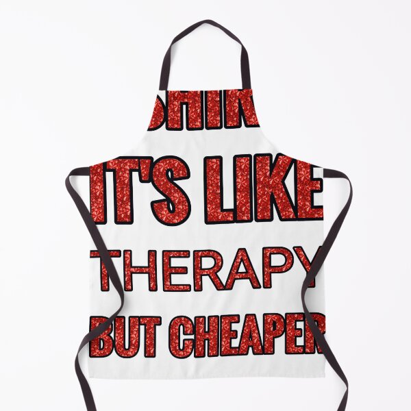 Item preview, T Shirts It'S Like Therapy But Cheaper And Better Red Rhinestone designed and sold by TheIconSmith.