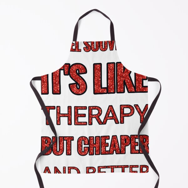 Item preview, Travel Souvenirs It'S Like Therapy But Cheaper And Better Red Rhinestone designed and sold by TheIconSmith.