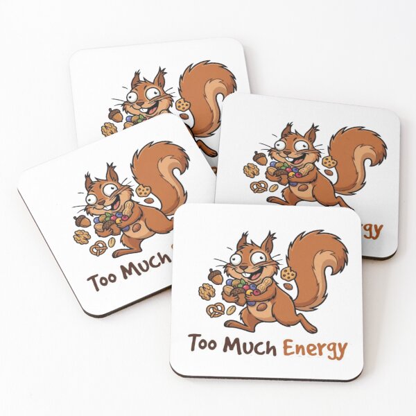 Item preview, Energetic Squirrel – Funny Snack Lover Art designed and sold by Dogandesighn.