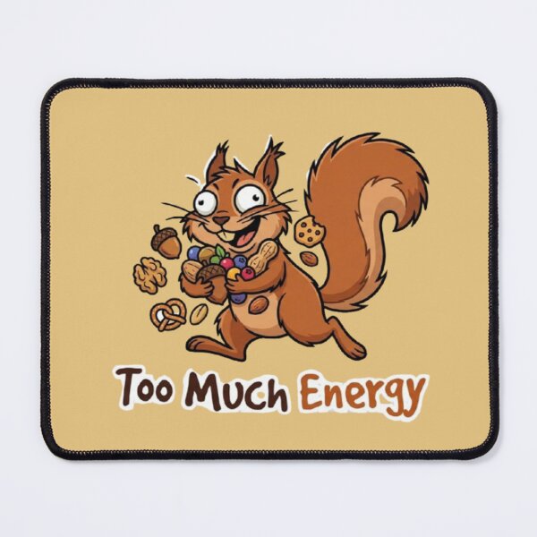 Item preview, Energetic Squirrel – Funny Snack Lover Art designed and sold by Dogandesighn.