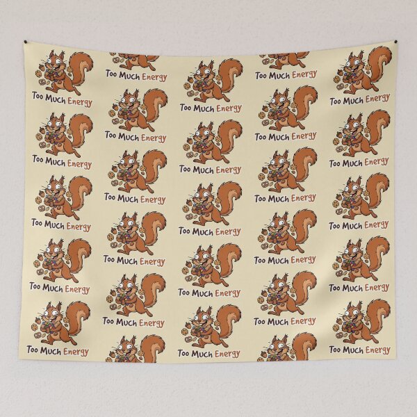 Item preview, Energetic Squirrel – Funny Snack Lover Art designed and sold by Dogandesighn.