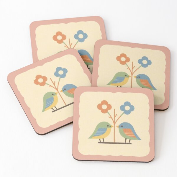 Item preview, Folk Love Birds designed and sold by mellow-koko.