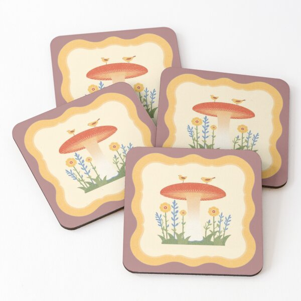 Item preview, Nordic Mushroom Birds designed and sold by mellow-koko.