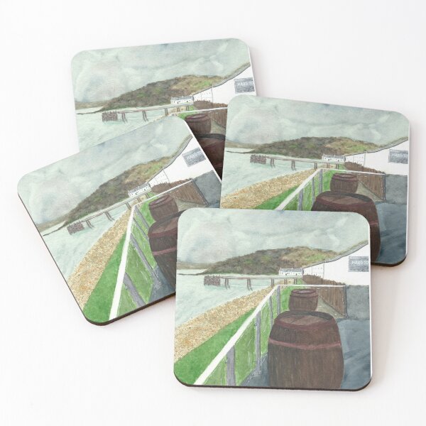Item preview, Islay Distillery Coastal Casks Watercolour | Before the Weather Turns designed and sold by WhiskyArt.