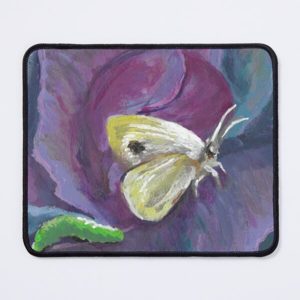 Item preview, Purple cabbage moth and caterpillar designed and sold by Miques.