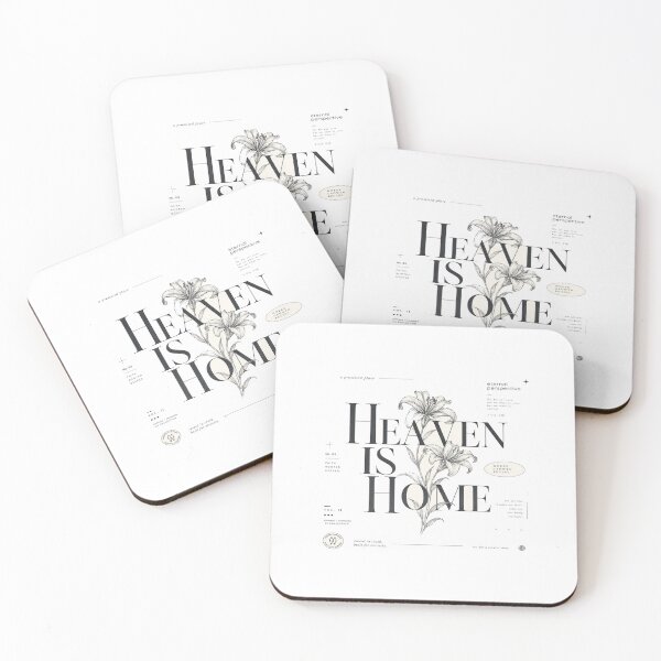 Item preview, Heaven Is Home Christian Floral Design | Faith Typography with Lilies & Inspirational Scripture designed and sold by Bright Nest Studio.