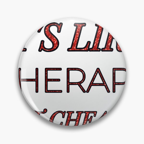 Item preview, Vintage Clothing It'S Like Therapy But Cheaper And Better Red Rhinestone designed and sold by TheIconSmith.