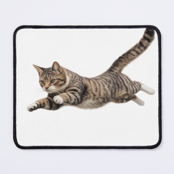 Item preview, Jumping Cat Sticker – Realistic Flying Cat Aesthetic Animal Artwork designed and sold by IconicDesignsXd.