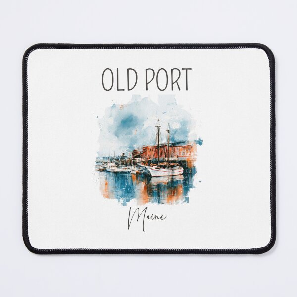 Item preview, A Watercolor Design of Old Port - Maine designed and sold by Sketch-Shack.