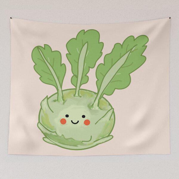 Item preview, Kohlrabi German turnip cabbage cute designed and sold by fluffyfamcraft.