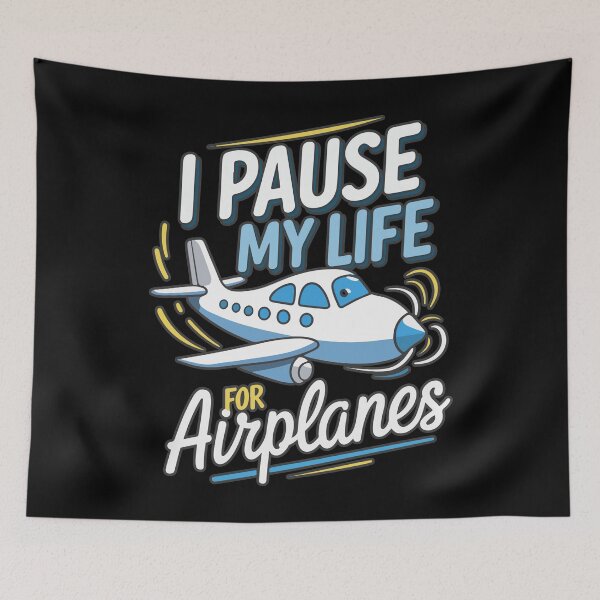 Item preview, I Pause My Life For Airplanes | Funny Avgeek Plane Spotting Gift designed and sold by philippo artworks.