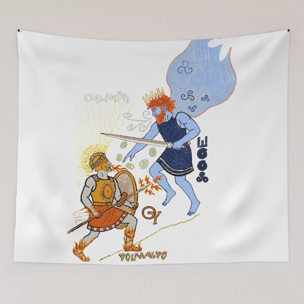 Item preview, Orlanth vs Yelmalio by Matthew Cole designed and sold by Sbrayarts.