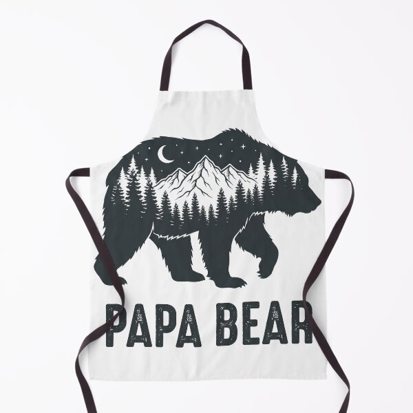 Item preview, Papa Bear Mountain Forest Silhouette Father's Day designed and sold by TeNovaStudio ⭐⭐⭐⭐⭐.