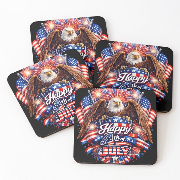 Item preview, Happy 4th of July American Independence Day Graphic designed and sold by Fine Art California.