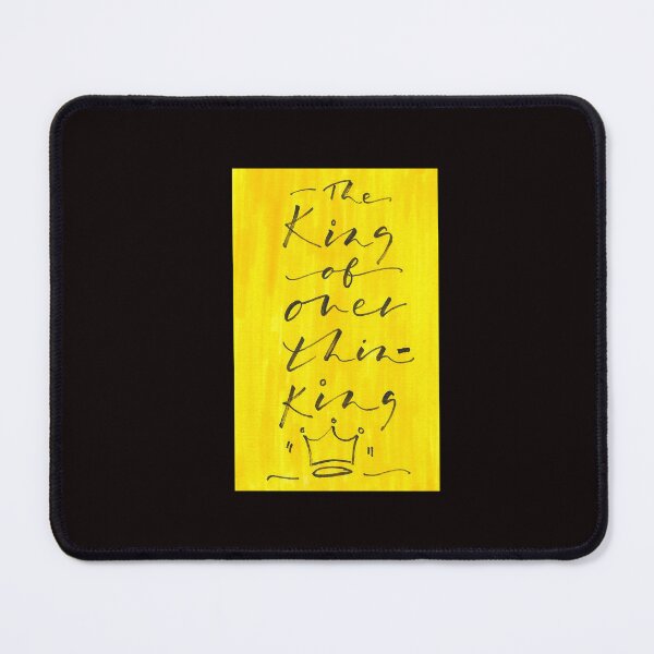 Item preview, King of Overthinking I Handwritten I Calligraphy  designed and sold by GreenStem.