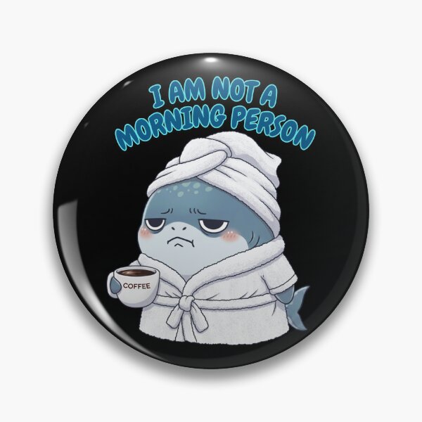 Artikelvorschau, Ich bin kein Morgenmensch (Shark) entworfen und verkauft von Nature's Chibis.