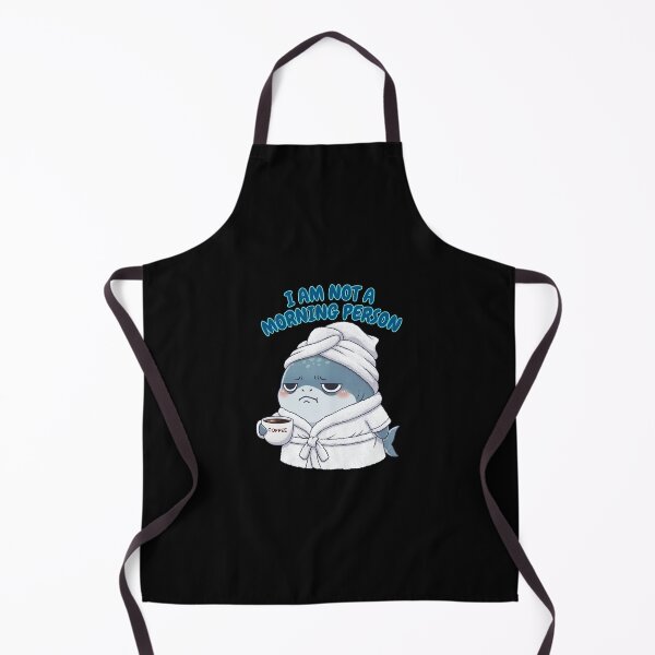 Item preview, I Am Not A Morning Person Shark designed and sold by Nature's Chibis.