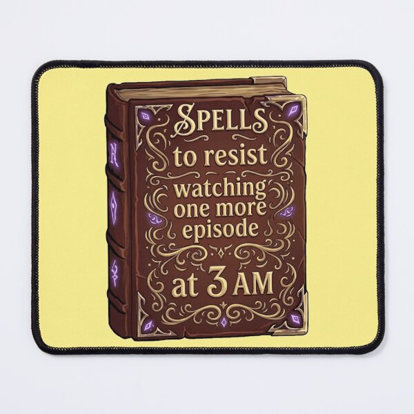 Item preview, The Late-Night Binge-Watcher's Survival Spellbook: The 3 AM Struggle Grimoire designed and sold by MythoWorldddd.