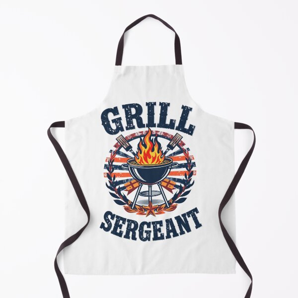 Item preview, Grill Sergeant - Funny BBQ Dad Father's Day Gift designed and sold by dosuki Store.