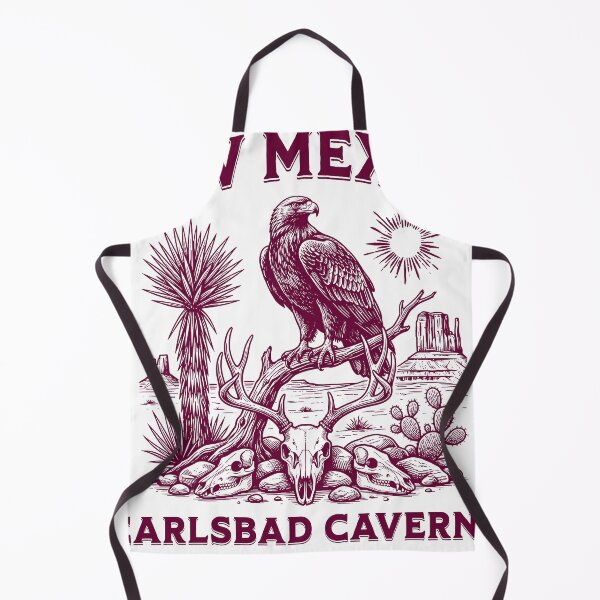 Item preview, Carlsbad Caverns New Mexico - Vintage National Park Eagle Art designed and sold by RumiRogue.