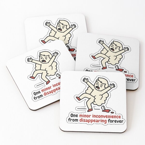 Item preview, Funny Existential Dread Sticker - One Minor Inconvenience Away - Relatable Chaos designed and sold by indiefr.
