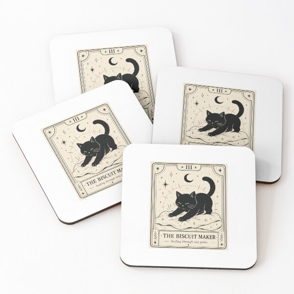 Item preview, The Biscuit Maker Black Cat Tarot designed and sold by LovelyCatGalaxy.