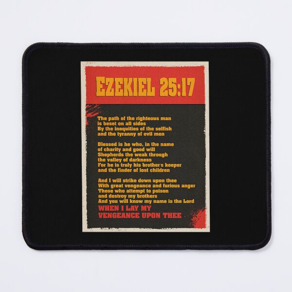 Item preview, Pulp Fiction Ezekiel 2517 Iconic Movie Quote designed and sold by Hollycheese.