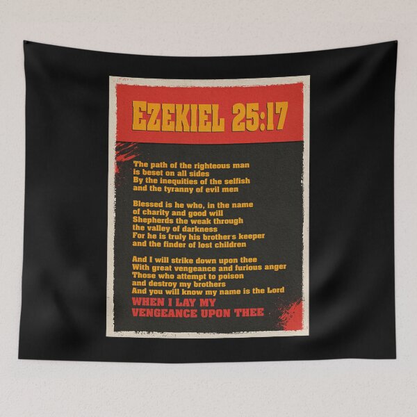 Item preview, Pulp Fiction Ezekiel 2517 Iconic Movie Quote  designed and sold by Hollycheese.
