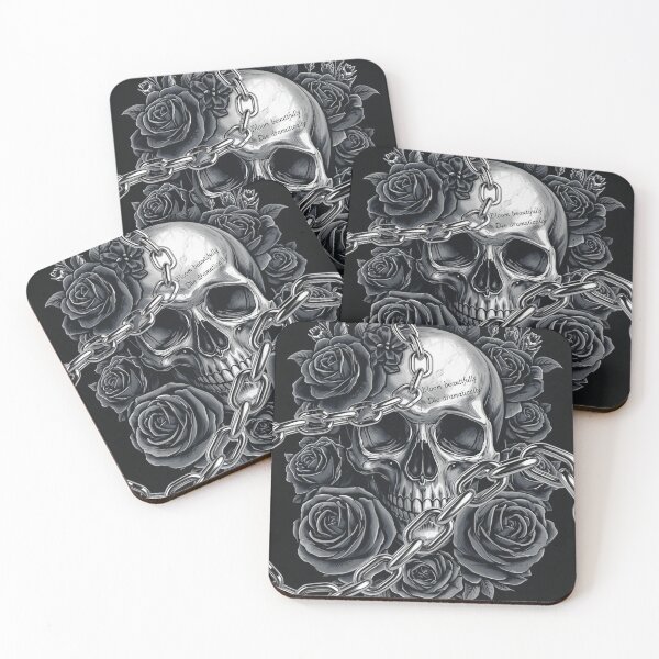 Item preview, Gothic Floral Skull Art Print designed and sold by alvinavery.